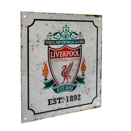 Liverpool FC - znak metalowy retro
