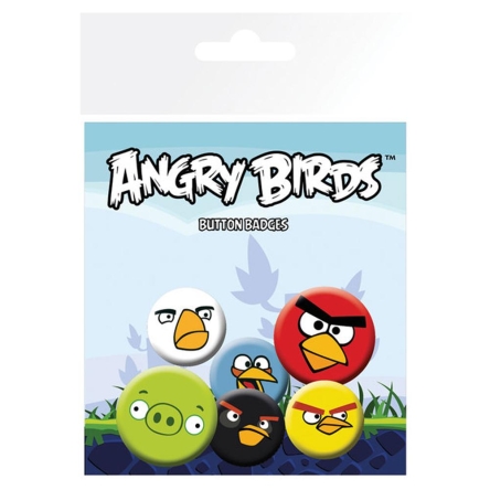 Angry Birds - zestaw przypinek
