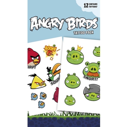 Angry Birds - zestaw tatuaży