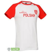 Polska - juniorska koszulka kibica reprezentacji Polski Euro 2020 biała