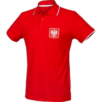 Koszulka polo Polska czerwona męska