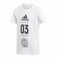 Koszulka juniorska adidas JR Sport ID rozmiar XL (176 cm) biała