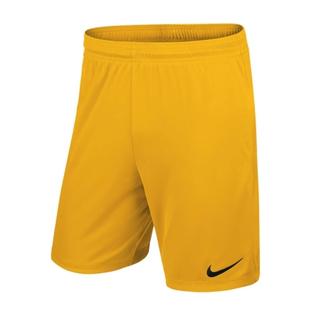 Spodenki juniorskie Nike JR Park II Knit shorty rozmiar XL (164 cm) żółte