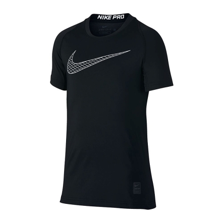 Koszulka juniorska Nike JR Pro Top SS T-shirt rozmiar XL (164 cm) czarna