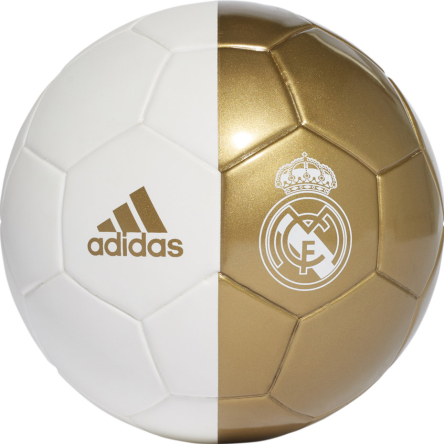Piłka nożna adidas Real Madrid Mini rozmiar 1 biały/złoty