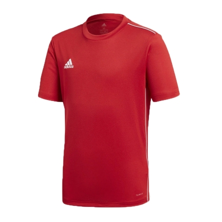 Koszulka juniorska adidas Core 18 rozmiar S (140 cm) czerwona