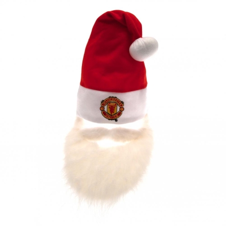 Manchester United - czapka świąteczna z brodą