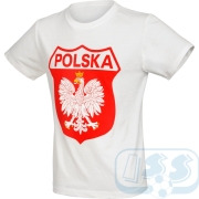 Biała koszulka kibica Orzeł Polska