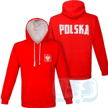 Polska - czerwona bluza kibica reprezentacji Polski