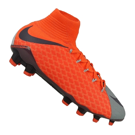 Buty piłkarskie damskie Nike Wmns Hypervenom Phatal 3 DF FG rozmiar 38 pomarańczowe/szare