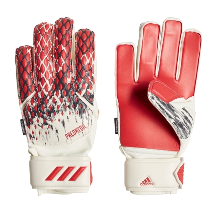 Rękawice juniorskie adidas JR Predator MN Fingersave rozmiar 6,5 białe/czerwone