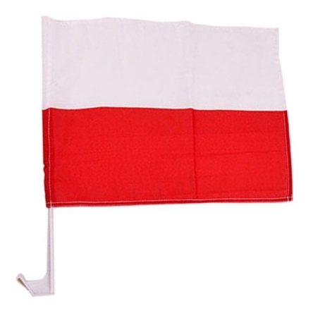 Polska - flaga samochodowa (autoflaga)