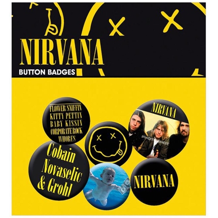 Nirvana - zestaw przypinek