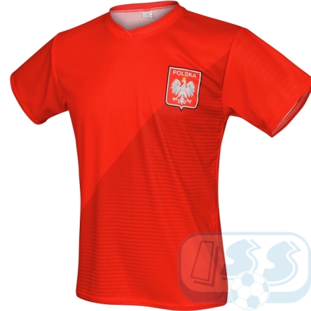 Polska - czerwona koszulka kibica