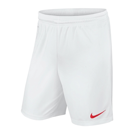 Spodenki juniorskie Nike JR Park II Knit shorty rozmiar M (140 cm) białe