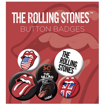 The Rolling Stones - zestaw przypinek