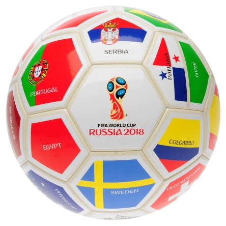 MŚ 2018 - piłka z flagami państw rozmiar 5