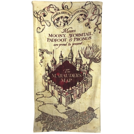 Harry Potter - ręcznik Marauders Map