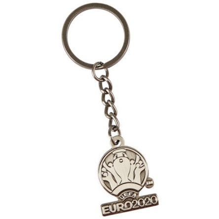Breloczek Euro 2020 metalowy srebrny