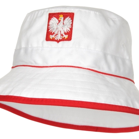 Polska - kapelusz kibica biało-czerwony